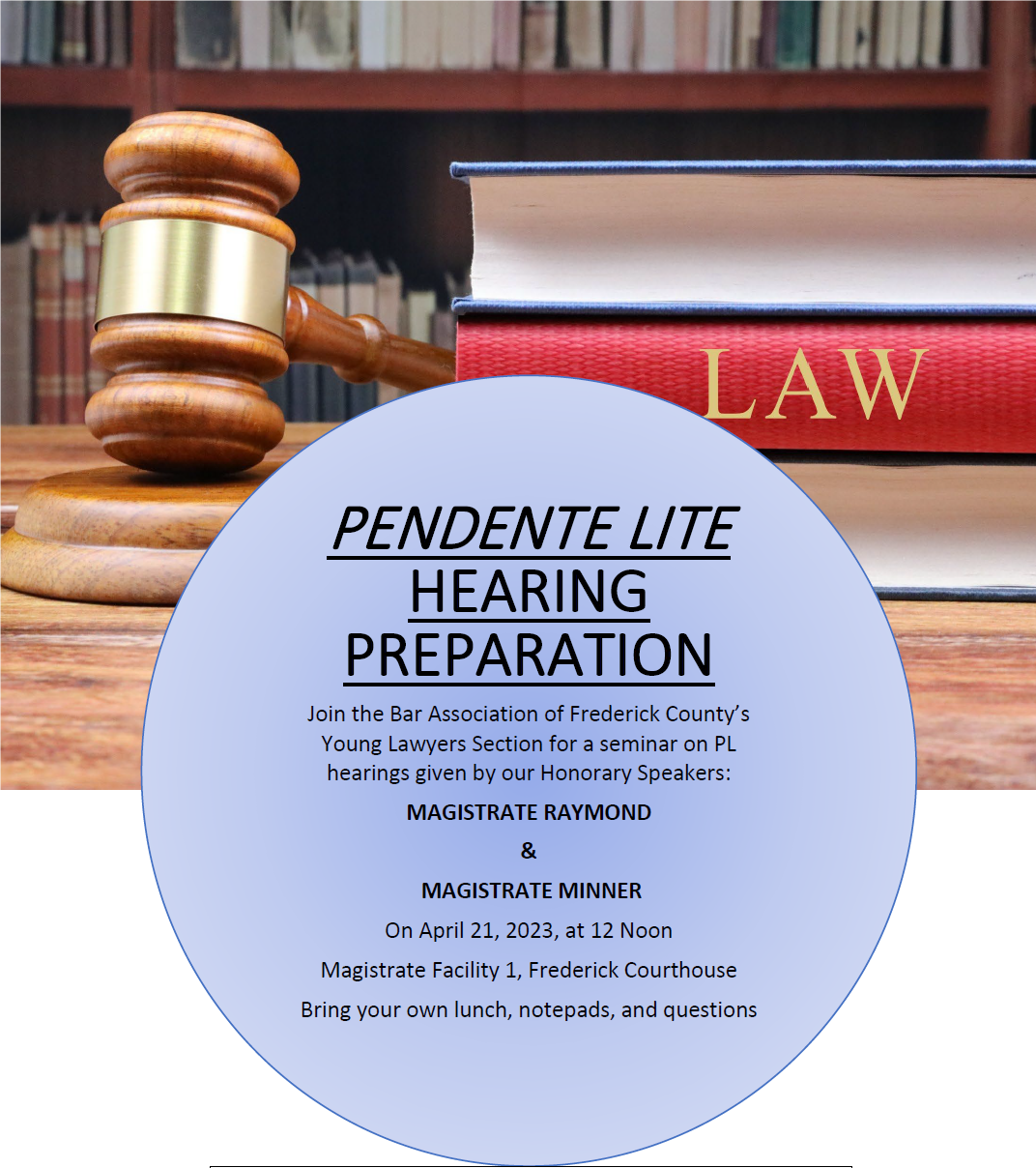 The Bar Association of Frederick County, MD Attorneys who actively